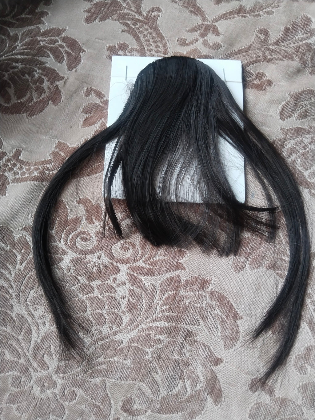 Hair Extensions Ultra Thin 3D Air Clip in Bangs Hairpiece with Nice Net Natural Flat Neat Bangs for Women