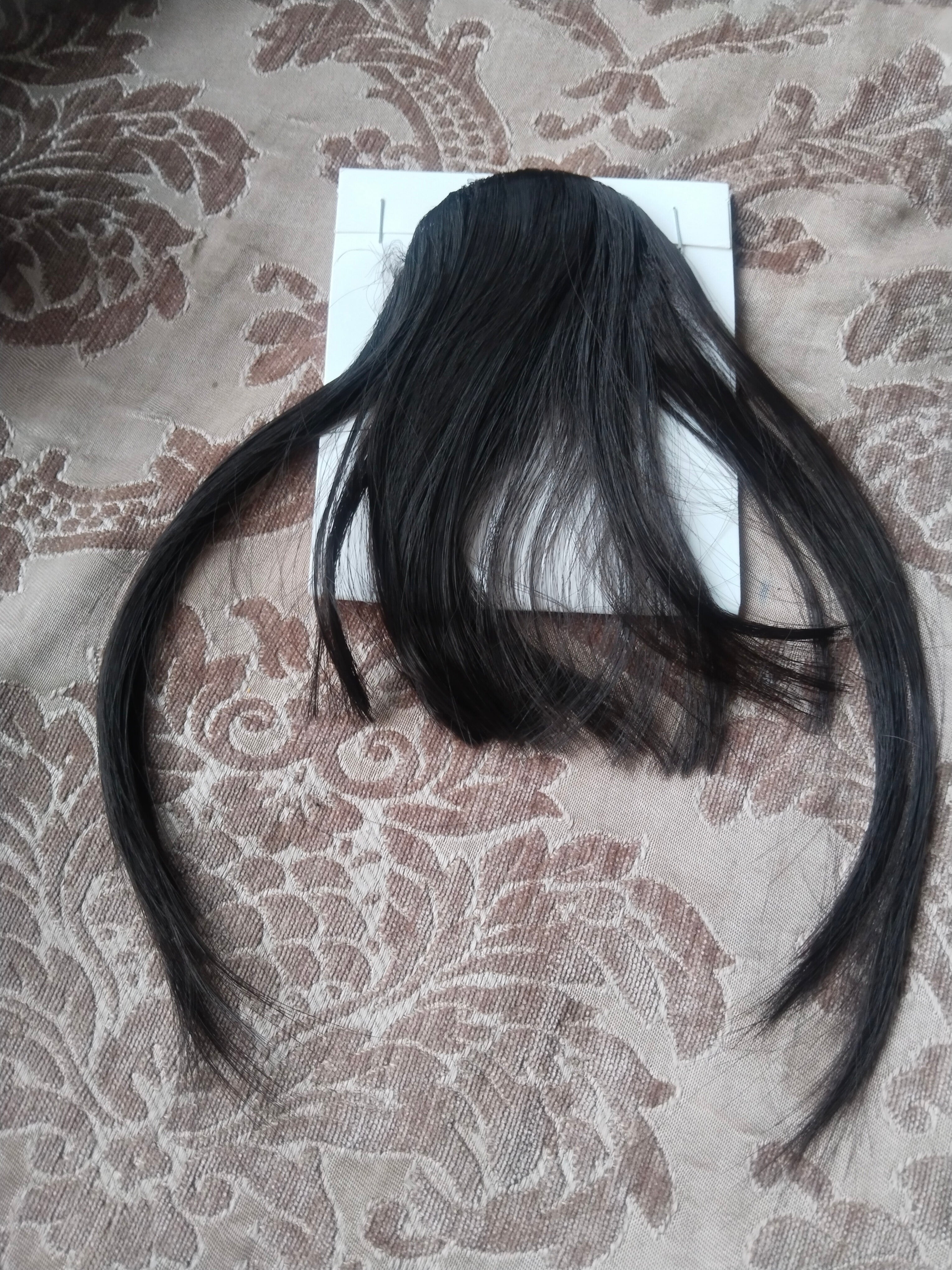 Hair Extensions Ultra Thin 3D Air Clip in Bangs Hairpiece with Nice Net Natural Flat Neat Bangs for Women