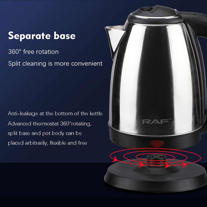 RAF Electric Kettle 2 L / 2.5 L Stainless Steel Fast Boil Automatic Kettle for Tea & Coffee