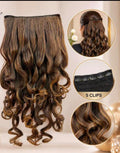 Curly Hair extension Golden Brown