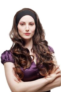 NET WORLD KASHEES HAIR WIGS Spiral Curly Brown Women Wig