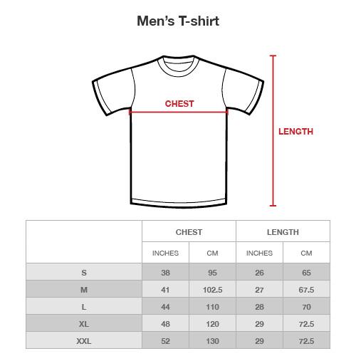 Men’s T-Shirts & Polo Shirts Size Chart - Copy(2)